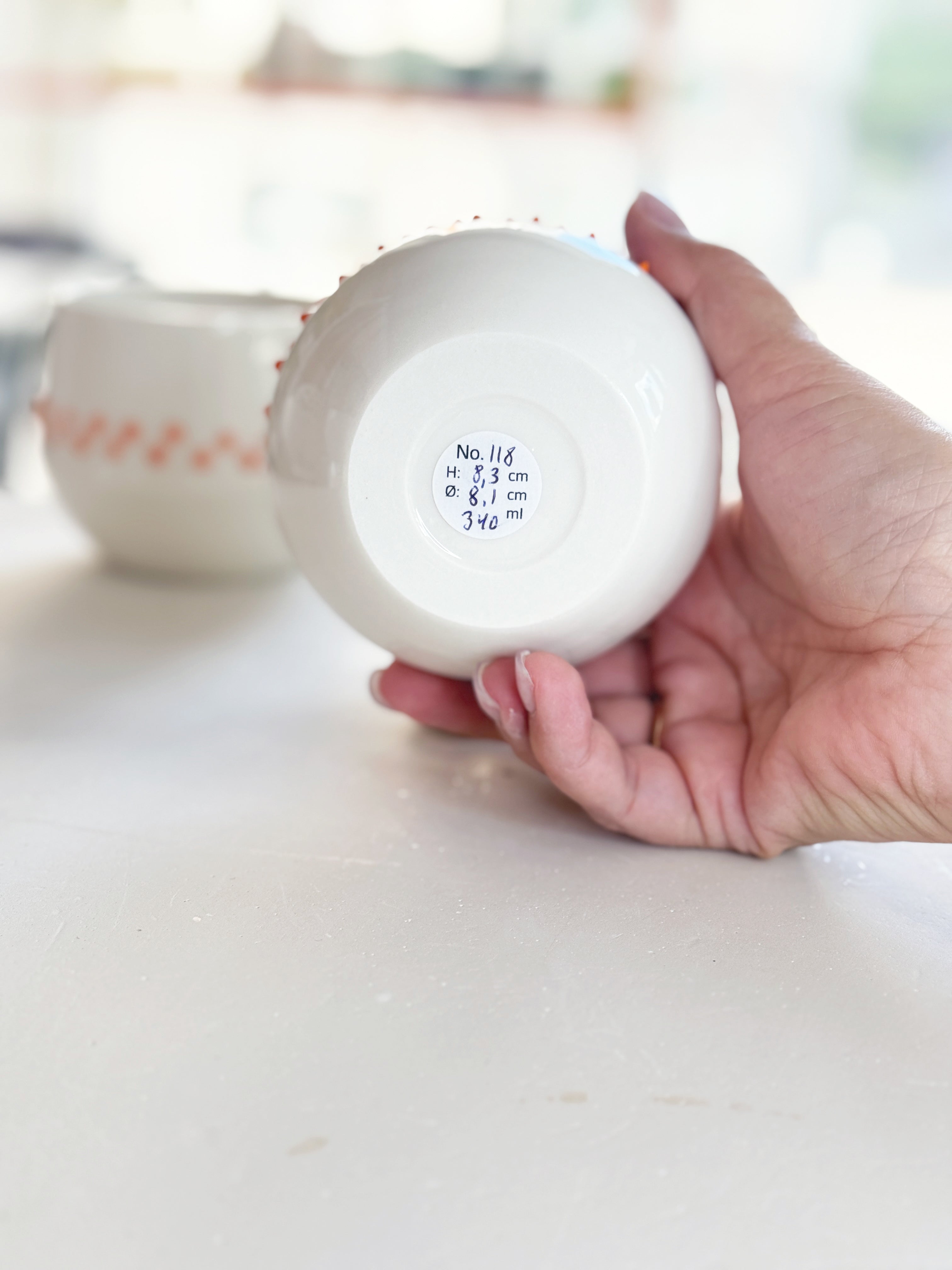Kop nr. 118 - Porcelæn
