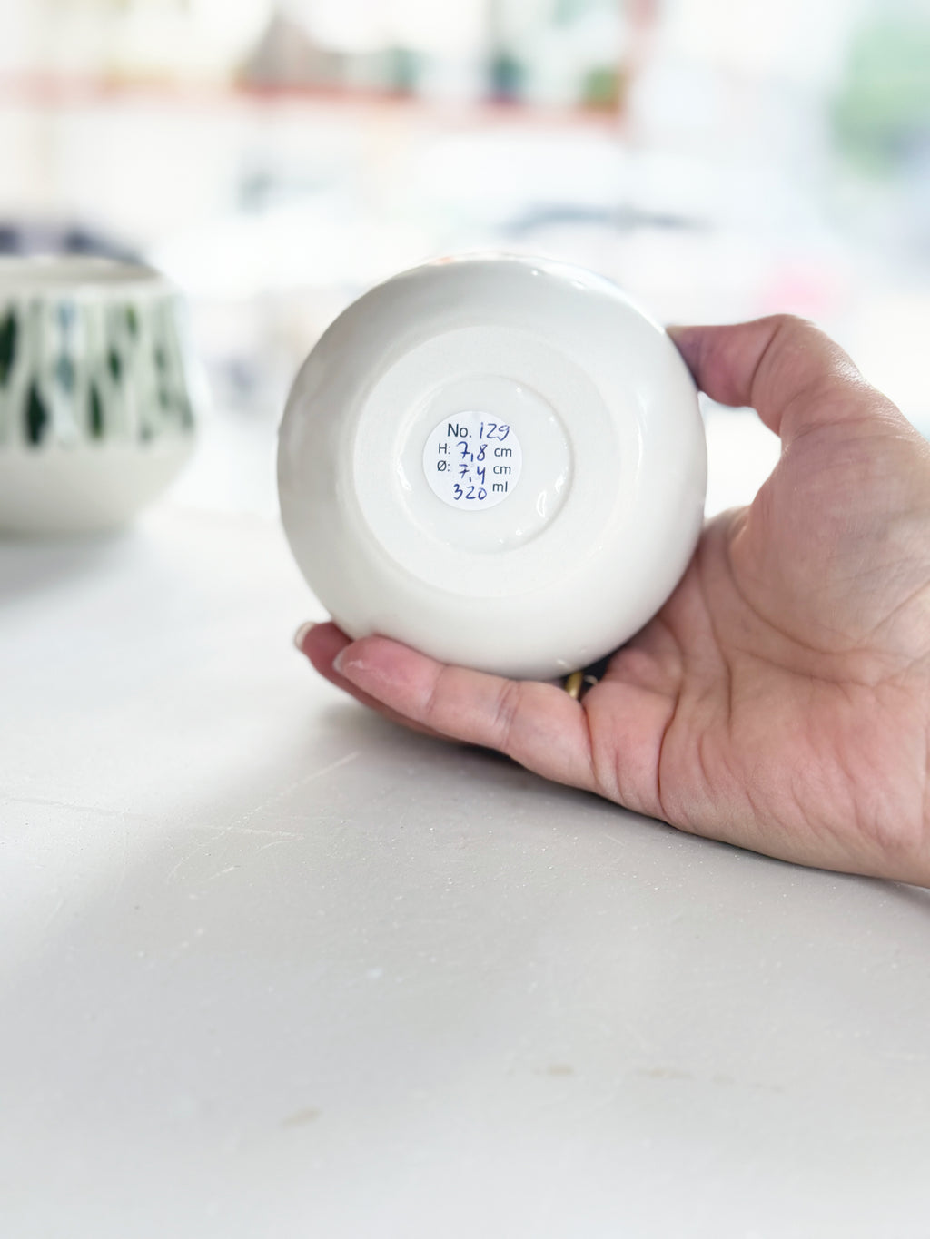Kop nr. 129 - Porcelæn
