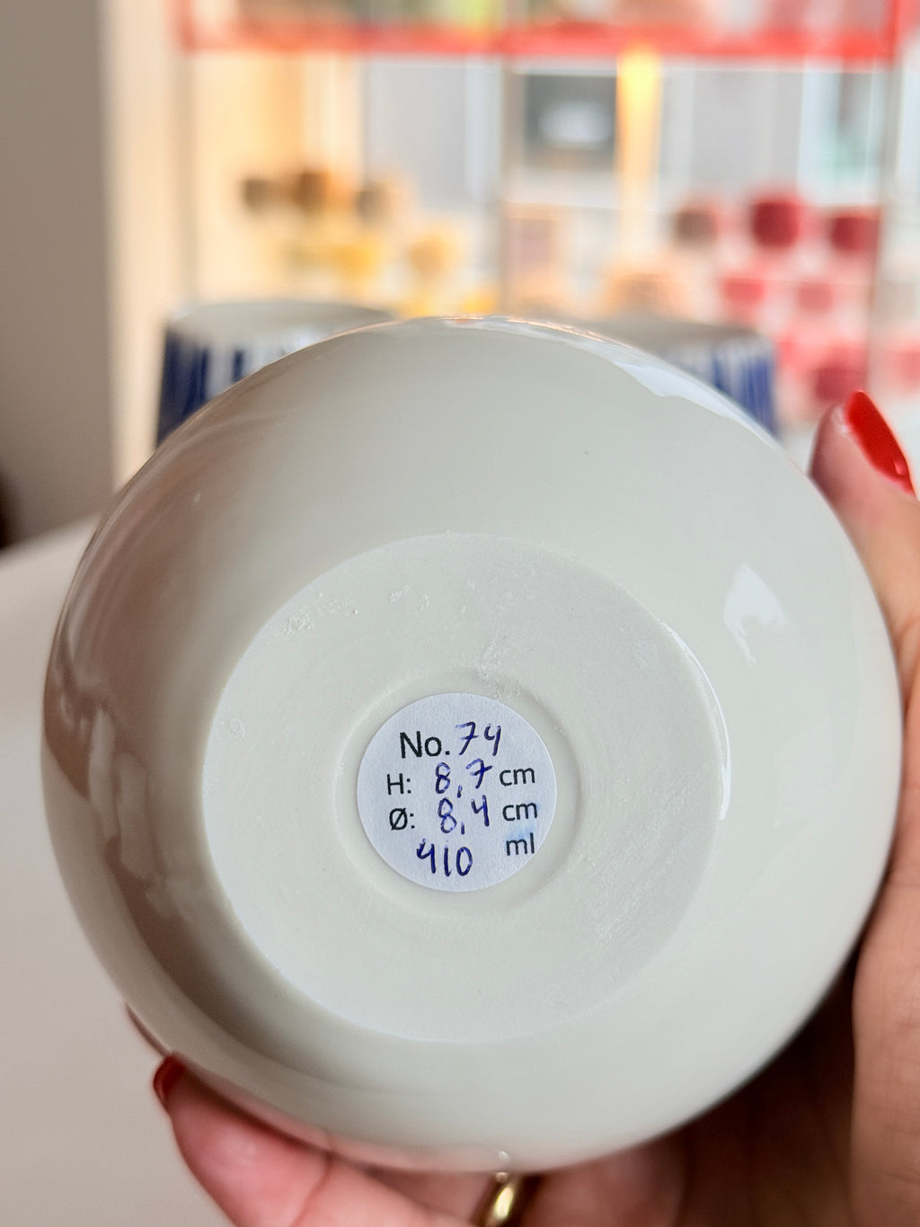 Kop nr. 74 - Porcelæn