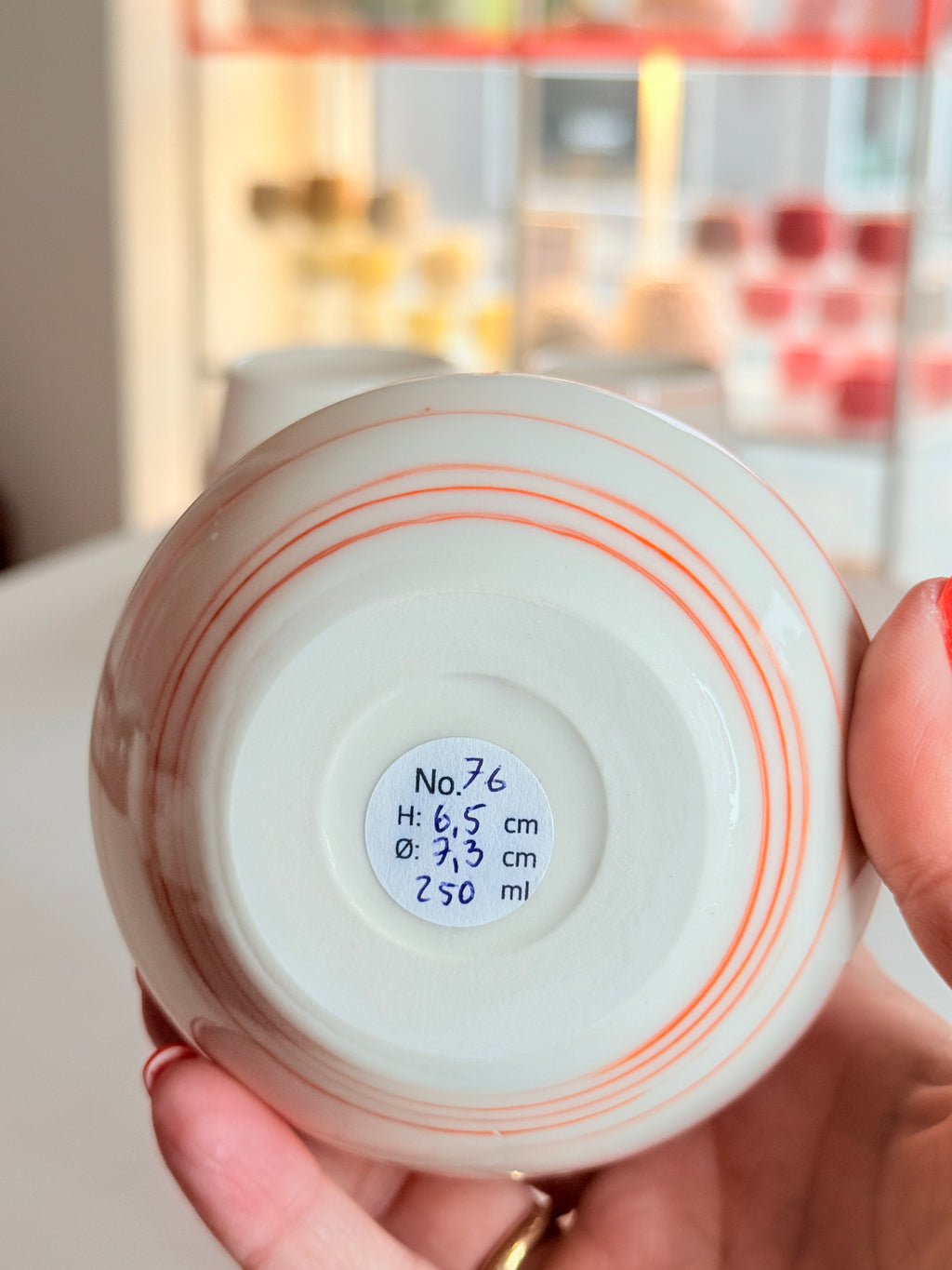 Kop nr. 76 - Porcelæn