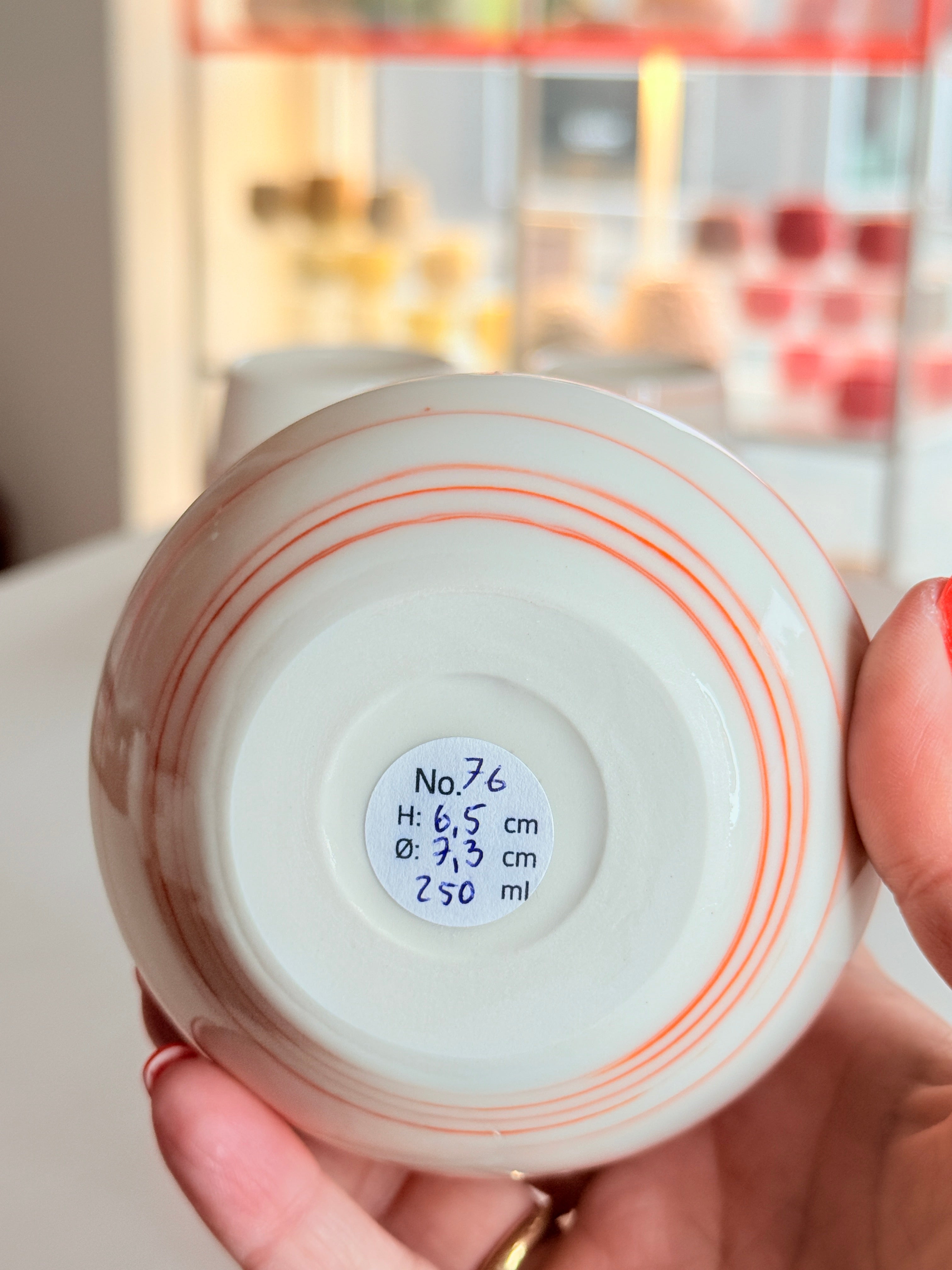 Kop nr. 76 - Porcelæn