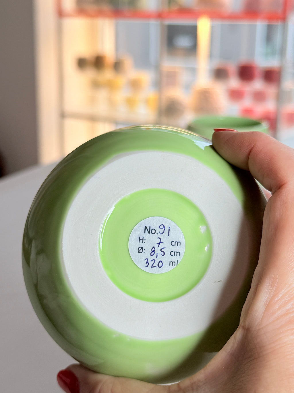 Kop nr. 91 - Porcelæn