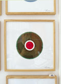 Circles 8 - Håndmalet grafik i egeramme