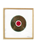 Circles 8 - Håndmalet grafik i egeramme