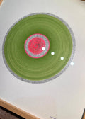 Circles 5 - Håndmalet grafik i egeramme